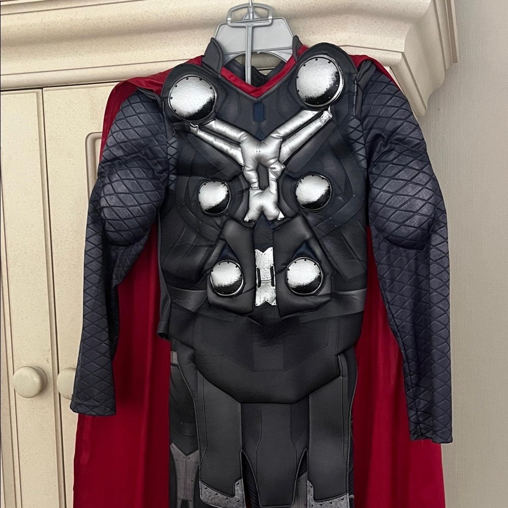 Disneys Thor Kids Costume with Red Cape